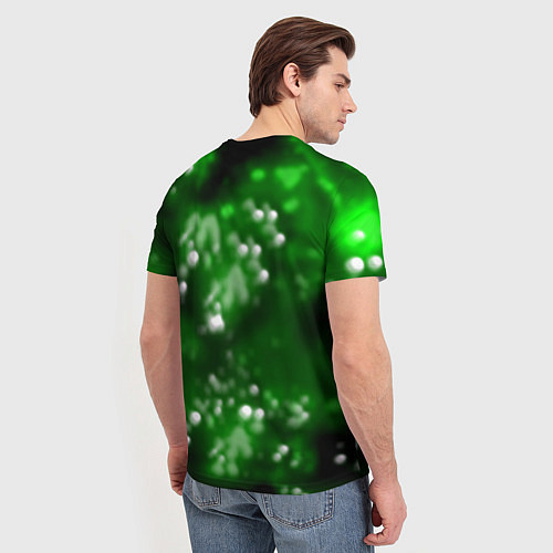 Мужская футболка Barcelona боке текстура поле / 3D-принт – фото 4