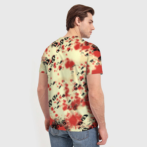Мужская футболка Payday гранжевые краски гейм / 3D-принт – фото 4