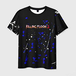 Мужская футболка Killing floor 2 logo краски абстрактные шутер