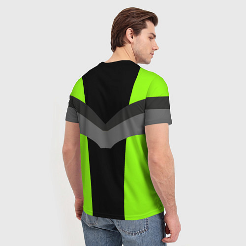 Мужская футболка Спортивный и зелёный / 3D-принт – фото 4