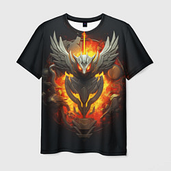 Мужская футболка Огненный символ орла