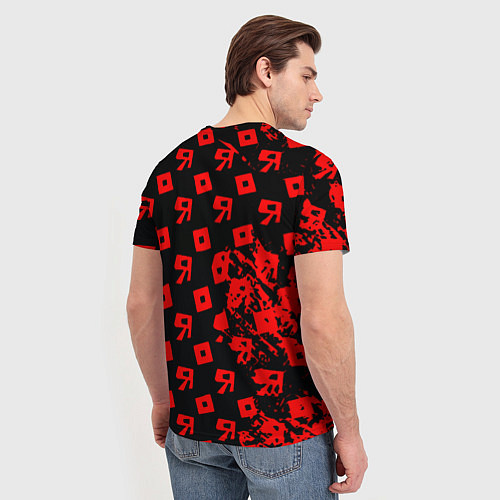 Мужская футболка Roblox краски гейм мобайл / 3D-принт – фото 4