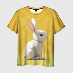 Мужская футболка Белоснежный кролик