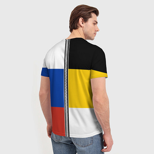 Мужская футболка Россия - патриот / 3D-принт – фото 4