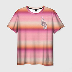 Мужская футболка Рука-Вещь: текстура свитера Энид из сериала Уэнсде
