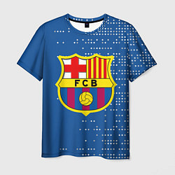 Футболка мужская Футбольный клуб Барселона - логотип крупный, цвет: 3D-принт