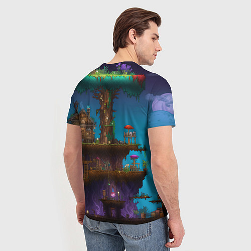 Мужская футболка Terraria big tree / 3D-принт – фото 4