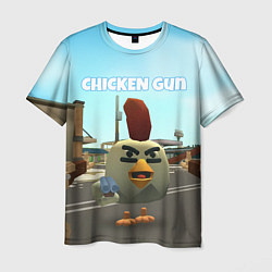 Мужская футболка Chicken Gun - shooter