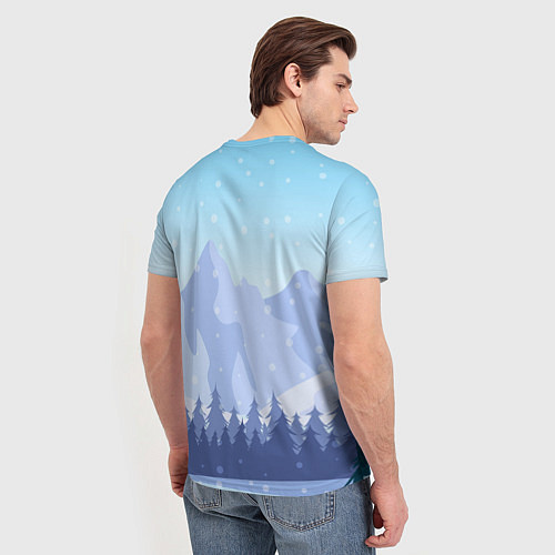 Мужская футболка Шерегеш горы пейзаж / 3D-принт – фото 4