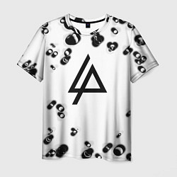 Мужская футболка Linkin park краски текстура