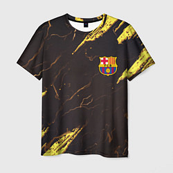 Мужская футболка Barcelona краски текстура