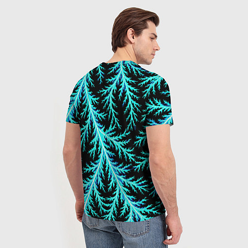 Мужская футболка Разряды электричества Tie Dye / 3D-принт – фото 4