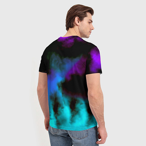 Мужская футболка Dayz неоновый космос / 3D-принт – фото 4