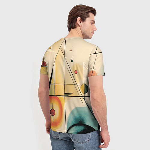 Мужская футболка Симфония абстракций / 3D-принт – фото 4