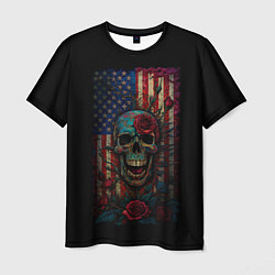 Мужская футболка Skull - USA