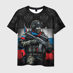 Мужская футболка Русский солдат