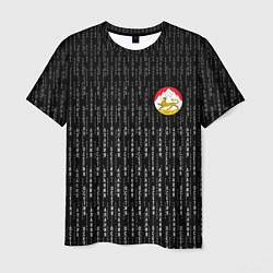 Мужская футболка Осетия Алания герб на спине