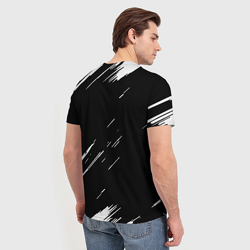 Мужская футболка Roblox текстура краски / 3D-принт – фото 4