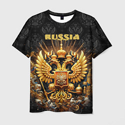 Мужская футболка Russia gold