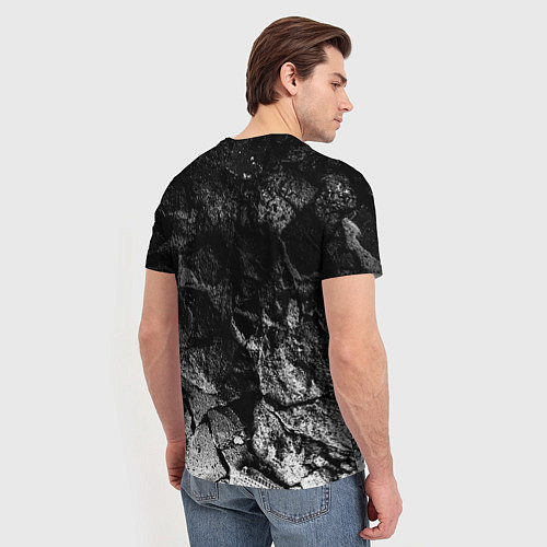 Мужская футболка Slipknot black graphite / 3D-принт – фото 4