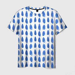 Мужская футболка Акварельный дождь