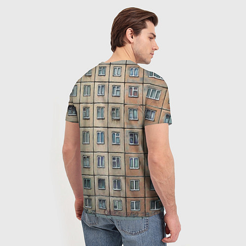 Мужская футболка Хрущевка / 3D-принт – фото 4