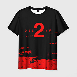 Мужская футболка Destiny 2 краски надписи