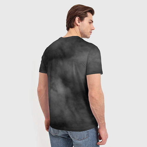 Мужская футболка Ведьмак лого волка серый / 3D-принт – фото 4