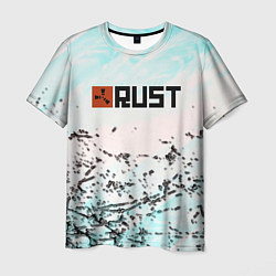 Мужская футболка Rust game текстура