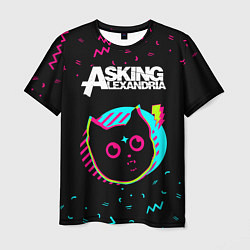 Мужская футболка Asking Alexandria - rock star cat