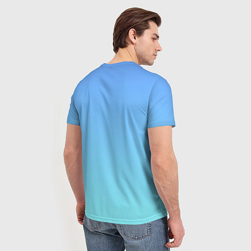 Мужская футболка Мультяшный енот / 3D-принт – фото 4