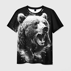 Мужская футболка Медведь на охоте