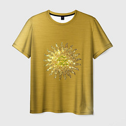 Мужская футболка Солнце моей жизни золото