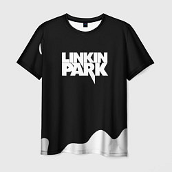 Мужская футболка Linkin park краска белая