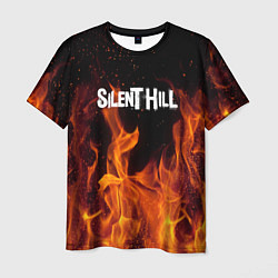 Мужская футболка Silent hill огонь