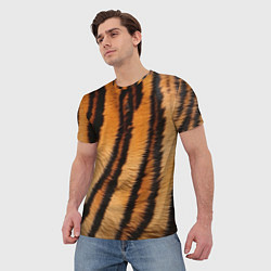 Футболка мужская Тигровая шкура, цвет: 3D-принт — фото 2
