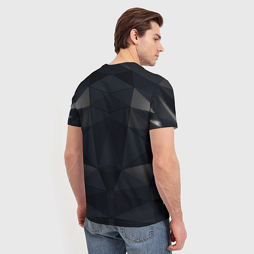 Мужская футболка Адам Дженсен в отражении deus ex / 3D-принт – фото 4