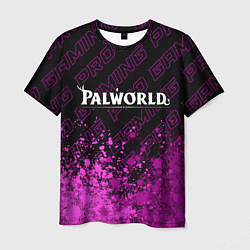 Мужская футболка Palworld pro gaming посередине