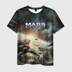 Мужская футболка Масс эффект - космос