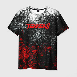 Мужская футболка Tekken 8 брызги красок