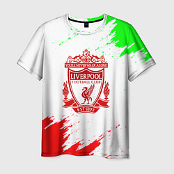 Мужская футболка Liverpool краски спорт
