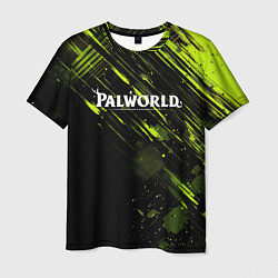 Мужская футболка Palworld logo black green