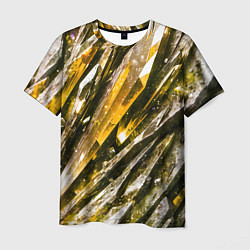 Мужская футболка Драгоценные кристаллы жёлтые