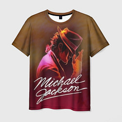 Мужская футболка Michael Jackson нарисованный кистью