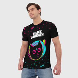 Футболка мужская Black Sabbath - rock star cat, цвет: 3D-принт — фото 2