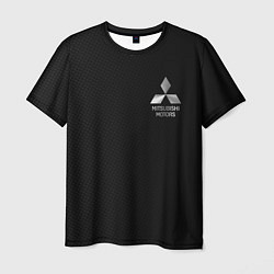 Мужская футболка Mitsubishi - carbon and metal