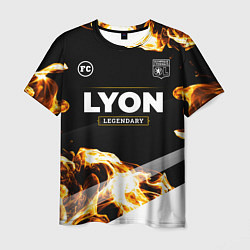 Мужская футболка Lyon legendary sport fire