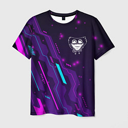 Мужская футболка Poppy Playtime neon gaming