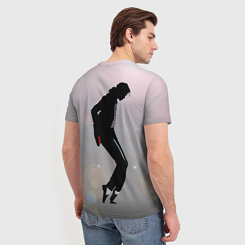Мужская футболка Майкл Джексон под прожекторами - с автографом / 3D-принт – фото 4