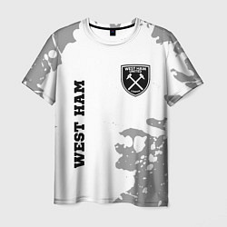 Мужская футболка West Ham sport на светлом фоне вертикально